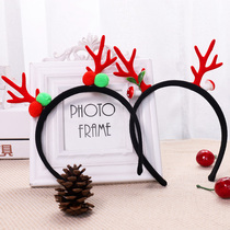 Christmas Hair Stirrup Adornment Adult Head Hoop Elk Roe Deer Corner Children Cute Dress Headwear Christmas Hair Stirrup Snap