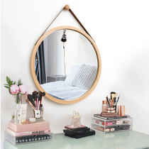 toilet round mirror bathroom applier wall makeup mirror hanging wall bathroom mirror wall-mounted mirror toilet wash stand wash table