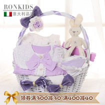 ronkids baby clothes gift box newborn baby girl newborn clothes set meet full moon gift