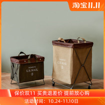 U S MAIL mobile dirty clothes basket foldable dirty clothes bucket X shaped dirty clothes toy storage basket bathroom laundry basket