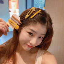 Duck-billed clip hairpin clip retro girl Net red side clip Korean simple bangs clip short hair hairpin