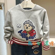 Boys hair sweater Spring and Autumn new mode of childhood bear children in the big childrens baby bear dress TKMW93805K