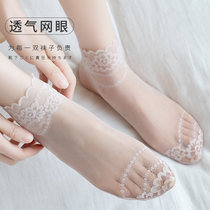 Lace Socks Lady Light Mouth Short Socks Slim CRYSTAL SOCKS 2021 NEW SHORT DRUM LACE BOAT SOCKS WOMENS SUMMER SOCKS