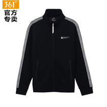 361 sports coat womens 2021 Autumn New stand neck cardigan sweater 361 ladies loose casual comfort top