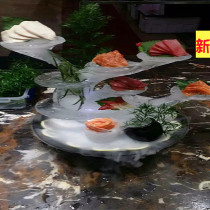 Hotel Ice Sculpture Die Sashimi Stand Mold Large Ice Sculpture Die Sashimi Dragon Boat Hotel Sashimi Ice Sculpture Molds