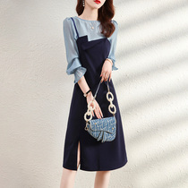 Mularsa snowspun blouses jacket shoulder strap one-piece dress Two sets 2021 Summer new ladies Fashion 100 lap suit