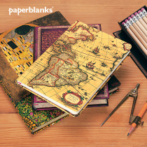 paperblanks notebook Early drawing Retro map series notebook Sub-Nakamoto diary Hand account Plane star map Western Hemisphere wired wireless inner page MIDI writing stationery