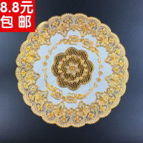 Ashtray cushion PVC European-style bronzed cushion heat insulation cushion dining room dining mat ktv cup mat cloth art vase mat