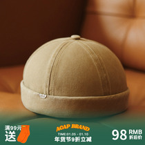 Acap breathable small standard male and female big head hat summer khaki adjustable washable Japanese retro melon skin hat