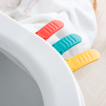 Household toilet opener lid handle Japanese high-grade creative cute anti-dirty toilet cover snap-on accessories