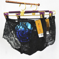 Manny Finn Spring Summer ultra-thin Sexy Lace Low Waist Triangle Pants 20640415 Perspectives Pack Hip Pants Woman