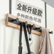 Door back adhesive hook bedroom storage rack hanger non-perforated non-marking clothes row hook door back-type door hanger