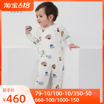 Aimer Baby adore babys pro-sleep neutral baby tether rope long sleeve one-piece climbing suit AB3755991