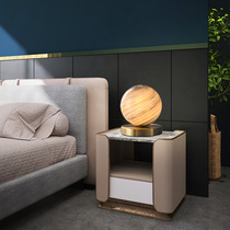 Copper Planet Moon Creative led Bedroom Bedside Lamp Modern Simple Nordic In Desk Dorm Small Lamp