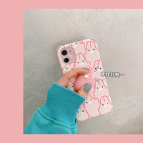 Super cute decompression rabbit for iphone12promax mobile phone case 11pro Apple x All-inclusive xr Anti-drop xs cute max cartoon xsmax personality 8Plus