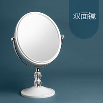 European HD double-sided desktop makeup mirror Simple fashion portable princess mirror Dormitory desktop dressing mirror Large size