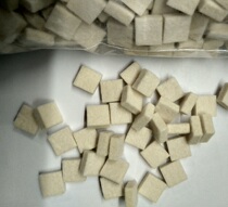 EMPA701 white wool felt friction color fastness special goat felt leather rub resistant wool felt