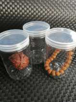 Wenplay sealed cans Buddha beads box agarice pearl powder walnut storage box transparent display play storage box