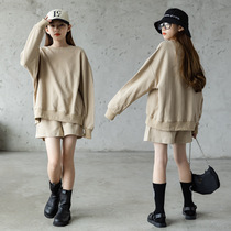 UK next sara girls spring clothing suit 2022 new CUHK children foreign air trendy casual two sets