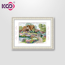 KS Cross embroidered 2021 new printed European style modern minimalist living-room Restaurant Field Garden Style Giery House