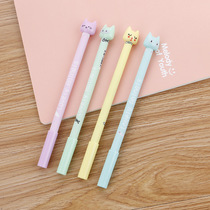 Cute cartoon cat gel pen creative student stationery kitten water-based Signature Pen office supplies