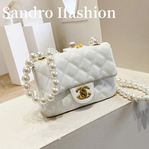 Sandro Ifashion 2021 new small incense lingge shoulder messenger bag explosion female bag soft leather mobile phone bag