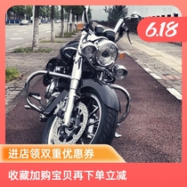 Lifan Motorcycle V16 KPM modified 250-D E widened front tire front decorative lights spotlights retro side bag hanging bag