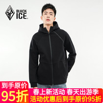 Black Ice F1202 Autumn Winter Outdoor Sports Tandem Hat Sweatshirt Heavy Cardiff Cardiff Plus Suede Thickened Casual Jacket