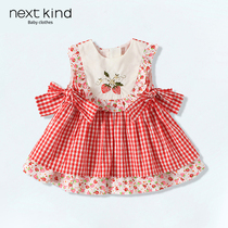 Spot Next kind girl dress summer dress dawning baby summer thin princess dress one year old dress