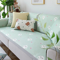 Summer ice silk sofa cushions anti-slip minimalist Cartoon Mat cushion Summer Sofa Cover Towel Cover Cloth