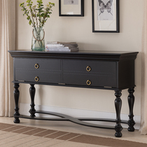 American entrance fengshui porch cabinet partition light luxury simple porch table living room double-sided decorative cabinet European porch