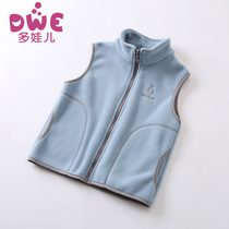 Boys  waistcoat autumn new baby foreign style fleece waistcoat vest Childrens Korean version of spring and autumn Ma clip plus velvet tide