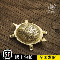 Moshou pure copper tea filter creative tea leak turtle gourd high-grade tea filter Japanese kung fu tea set accessories