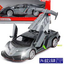 1:32 Lamborghini poison Veneno simulation car model toy sound and light return to open the door to play