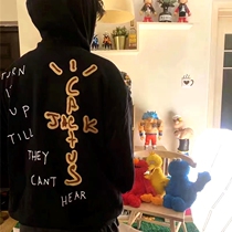 Travis Scott Stickman niche Tide brand High Street Joker leisure loose couple FOG hooded sweater man