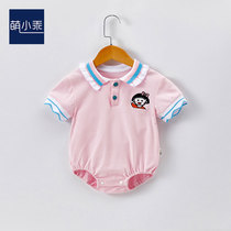 Baby summer coat short sleeve thin 3 - 9 months for men and women baby summer dress triangle hacks 6 nets red cute clothes