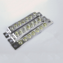 Factory brass zero row 3*25 direct selling Terminal 7-hole grounding copper bar bus ground wire pure copper row