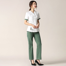 Tangyue spring summer new beautician beauty salon work clothes Reflexology shop Health hall work clothes suit short sleeve