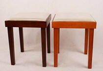  Factory direct sales Kunrun wood Korean soft bag square stool leisure stool learning stool living room stool Piano stool shoe stool