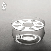 Japan-style Handmade Glass Insulation Warm Tea Ware Ceramic Heating Thermostatic Bottom Sat Tea Stove Alcohol Furnace Kutian Tea Road Accessories