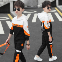Childrens clothes boys spring clothing suit 2021 New handsome young children spring autumn and clothing two sets of Korean versions of the tide