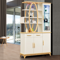 Nordic light and luxurious entry into the home-living room Living Room Solid Wood Entrance door partition Closet Room Cabinet Screen Cabinet Shoes Cabinet Display Wine Cabinet