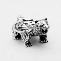 Lafuli cigar holder 925 sterling silver cigar holder portable mini carved white tiger cigar cigarette holder