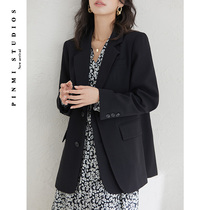 Senior profile fake two-piece blazer women loose Korean temperament 2021 spring new casual suit top