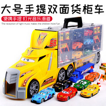  Transportation toy big truck Childrens alloy car model racing big container truck story storage box gift