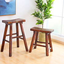 Nordic bar chair modern simple bar chair solid wood home bar stool creative bar chair bar stool fashion high stool