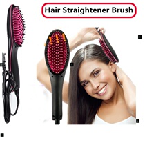 Hair Straightener Brush Electric Comb Dryer