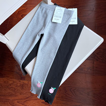 R1C037 spring and autumn girls leggings cotton stretch trousers-4 3