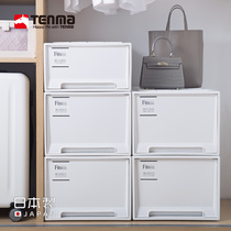 tenma japan tianma drawer containing box plastic storage box with pulley drawer wardrobe clothing finishing box