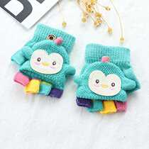 you er tong gloves in autumn and winter boy children boys baby 1-3 years old half finger fingers boys and girls